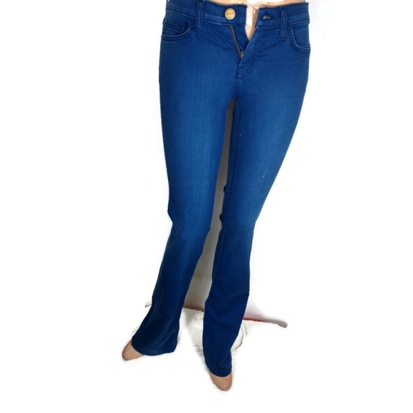 Current/Elliot Slim Boot Jeans in National Blue - Picture 2 of 12